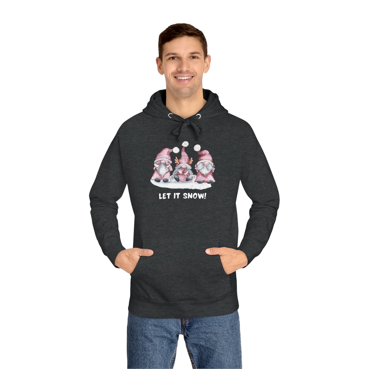 "Let It Snow" Gnome Trio Unisex Christmas Sweater