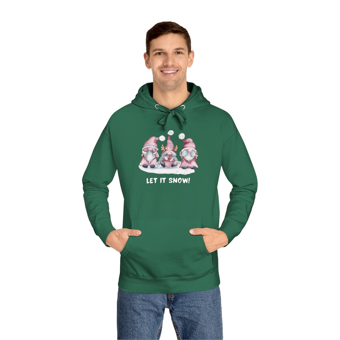 "Let It Snow" Gnome Trio Unisex Christmas Sweater