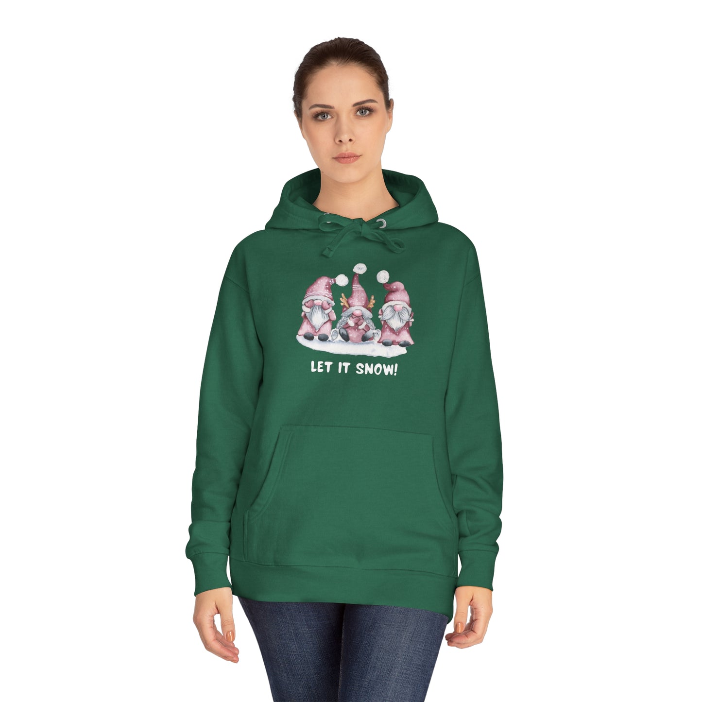 "Let It Snow" Gnome Trio Unisex Christmas Sweater