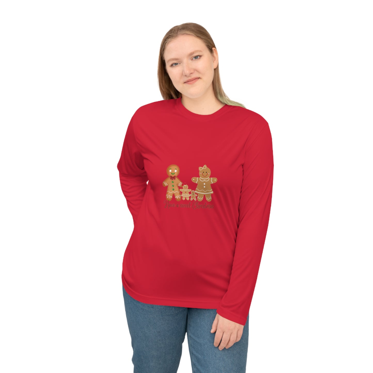 Gingerbread Cheer: Unisex Performance Long Sleeve Shirt