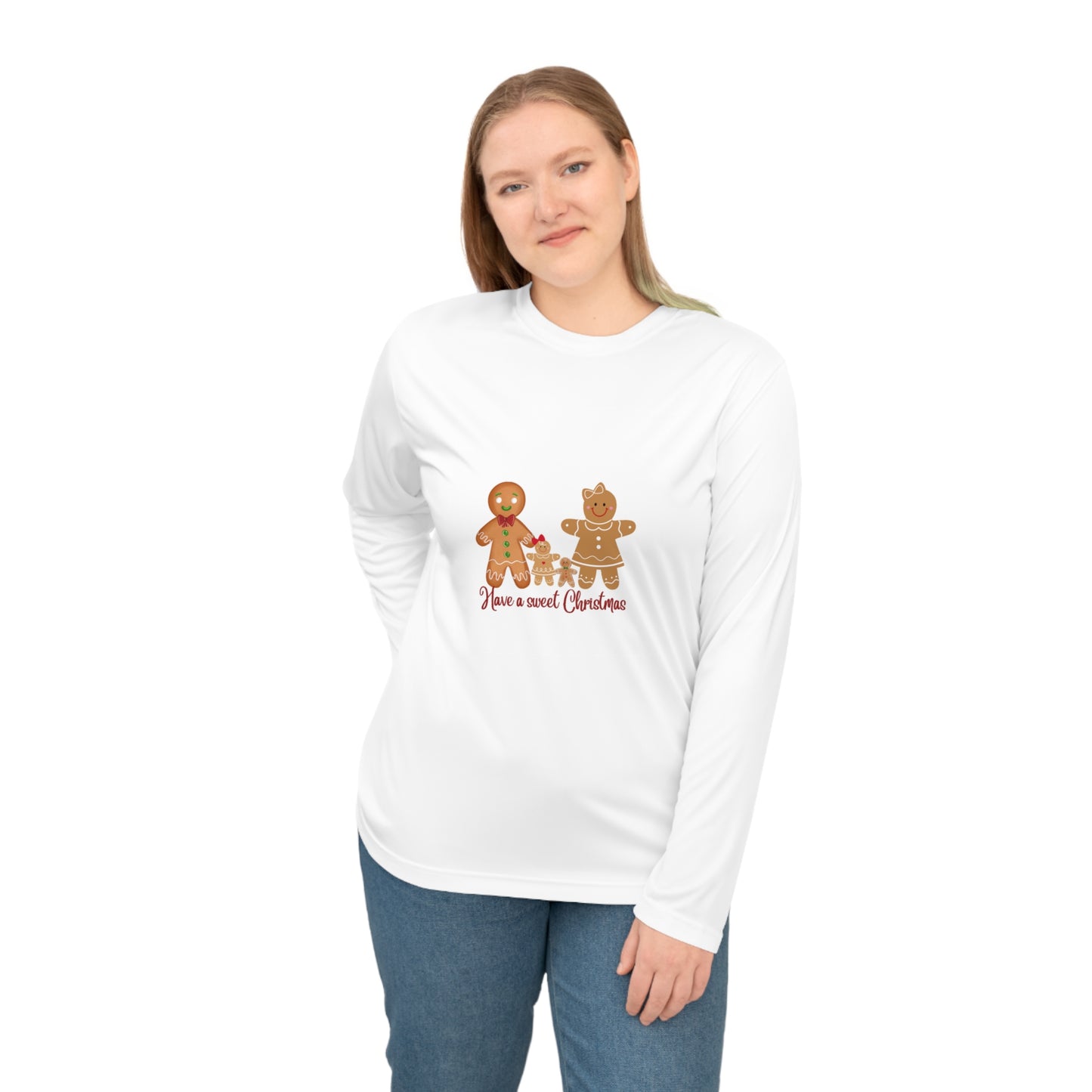 Gingerbread Cheer: Unisex Performance Long Sleeve Shirt