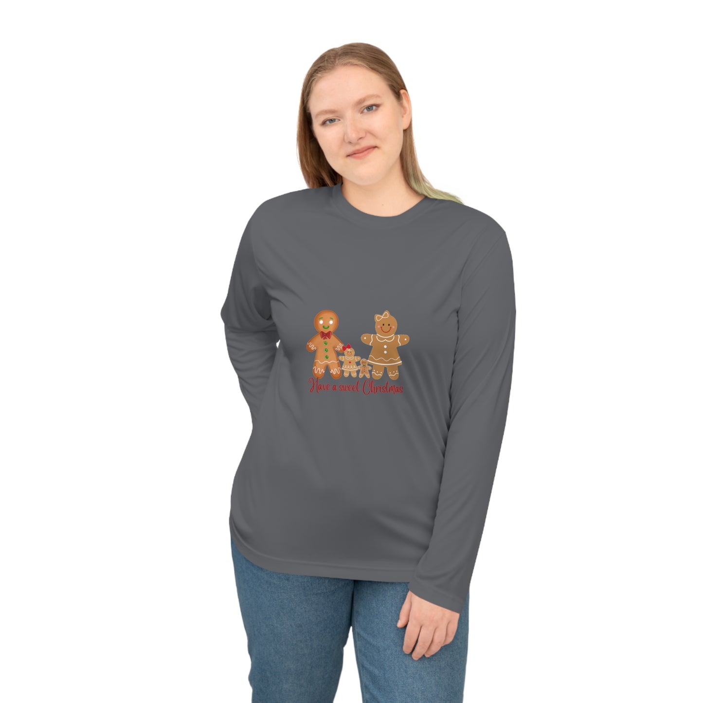 Gingerbread Cheer: Unisex Performance Long Sleeve Shirt