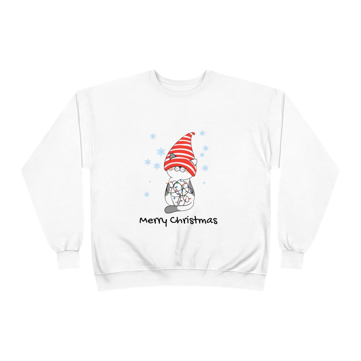 Cuddly Catmas Unisex EcoSmart® Crewneck Sweatshirt