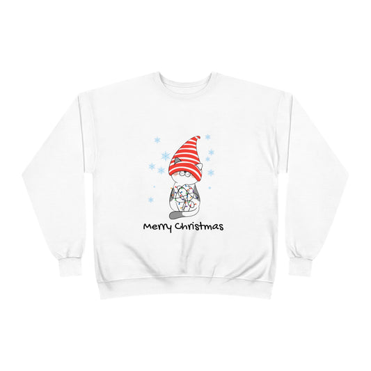 Cuddly Catmas Unisex EcoSmart® Crewneck Sweatshirt