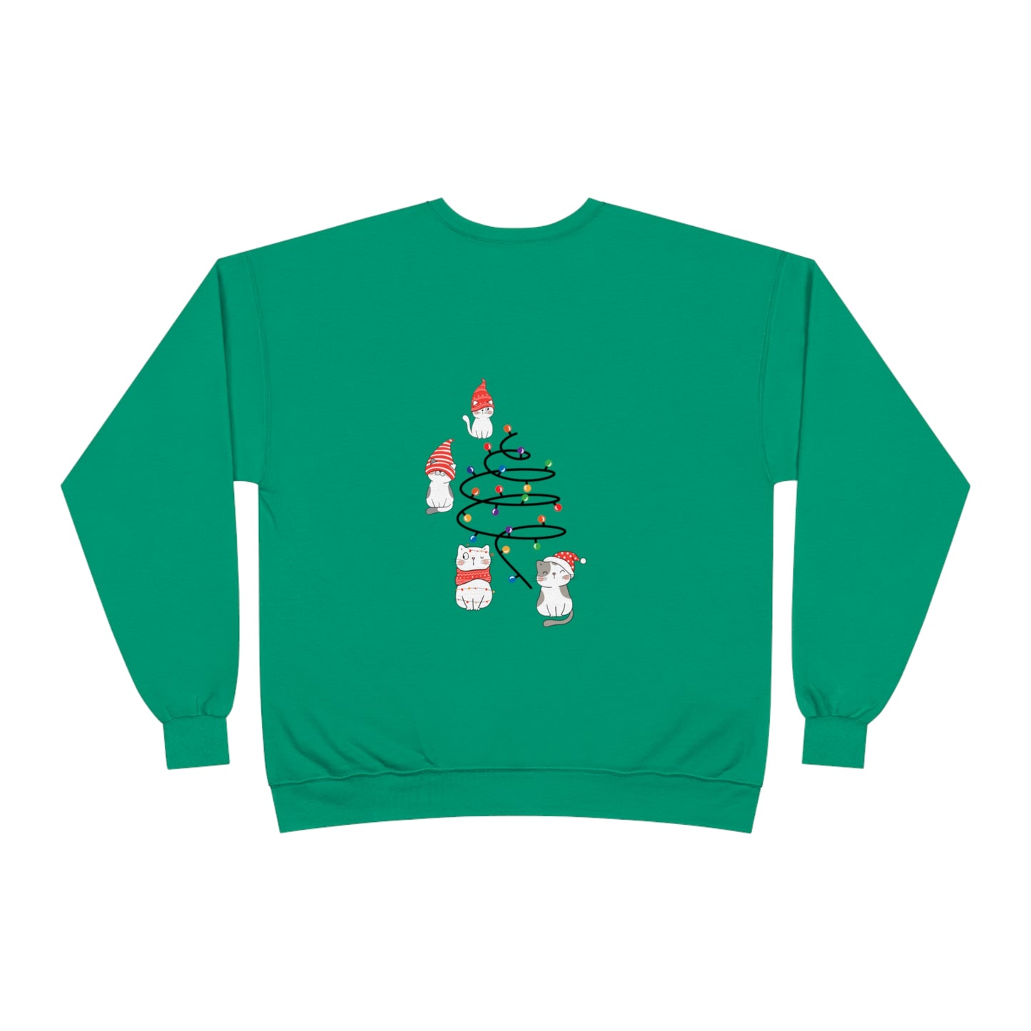 Cuddly Catmas Unisex EcoSmart® Crewneck Sweatshirt