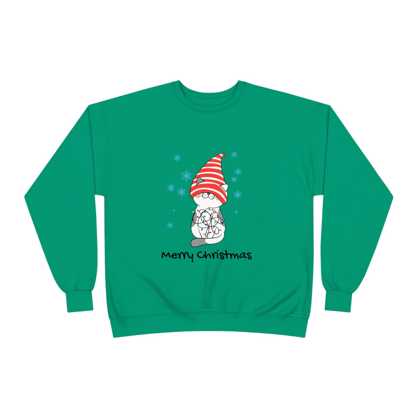 Cuddly Catmas Unisex EcoSmart® Crewneck Sweatshirt