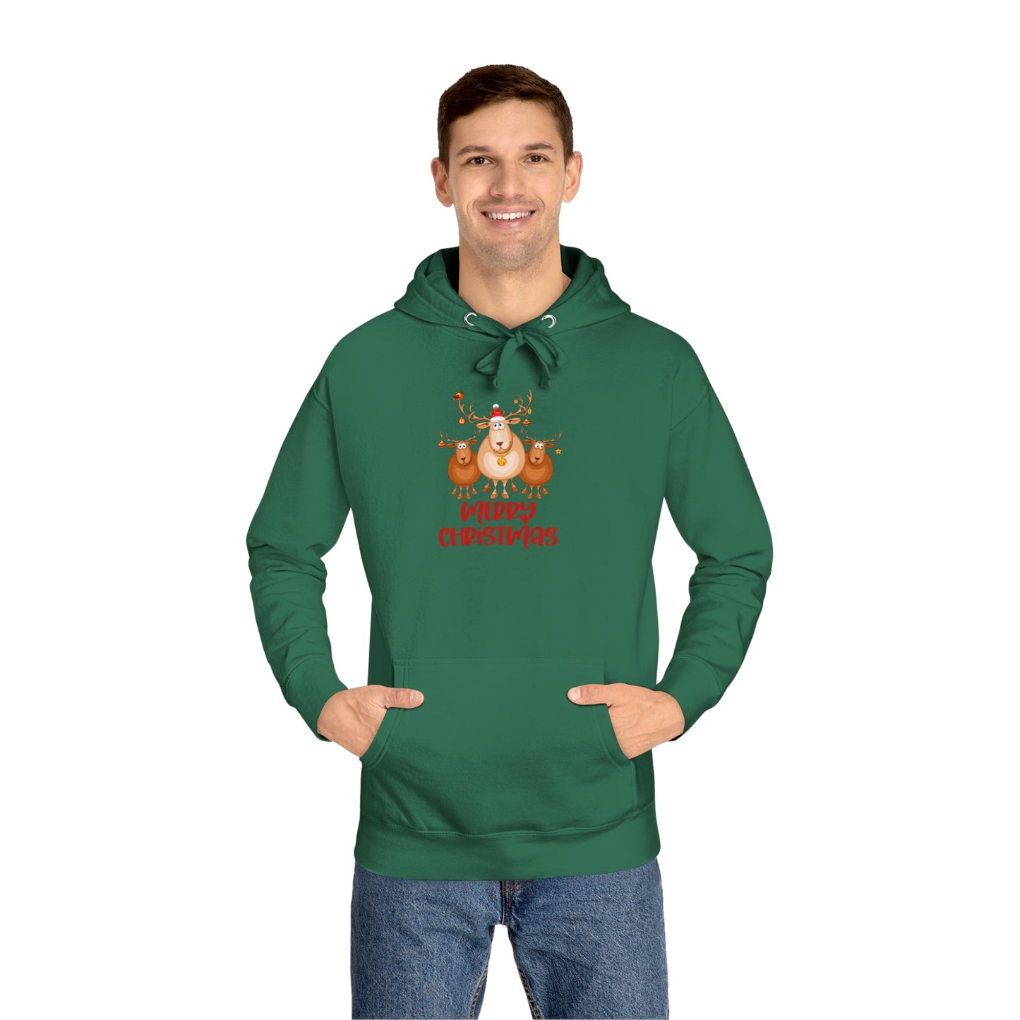 Cuddly Catmas Unisex EcoSmart® Crewneck Sweatshirt