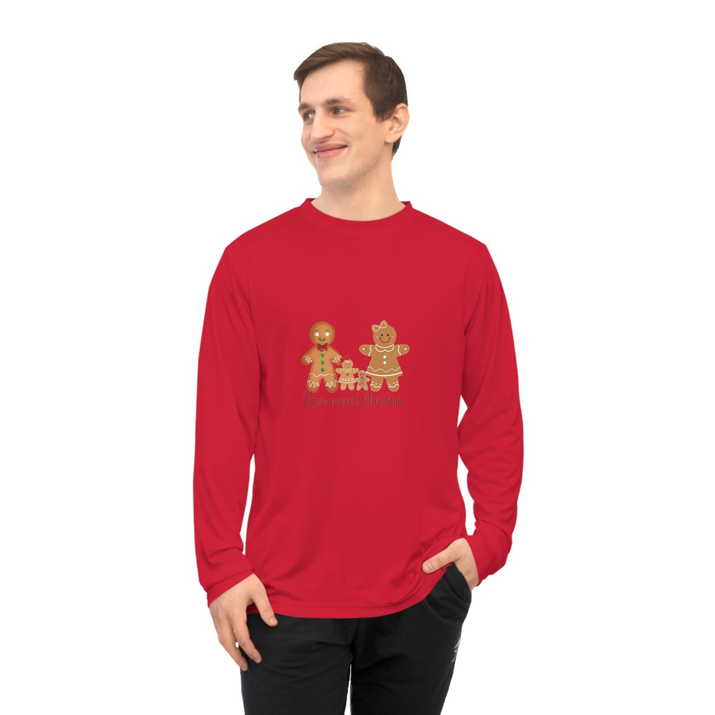 Gingerbread Cheer: Unisex Performance Long Sleeve Shirt