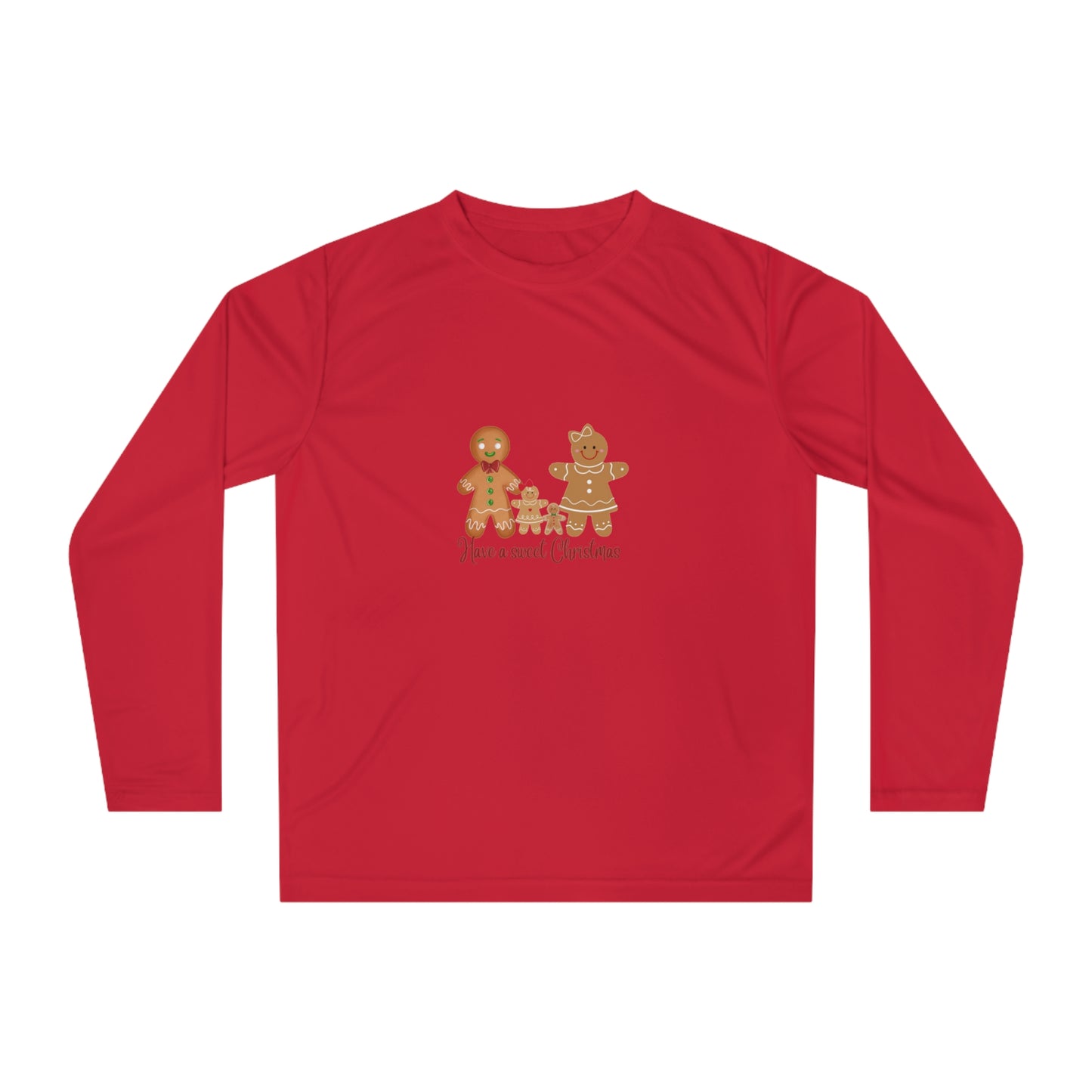 Gingerbread Cheer: Unisex Performance Long Sleeve Shirt