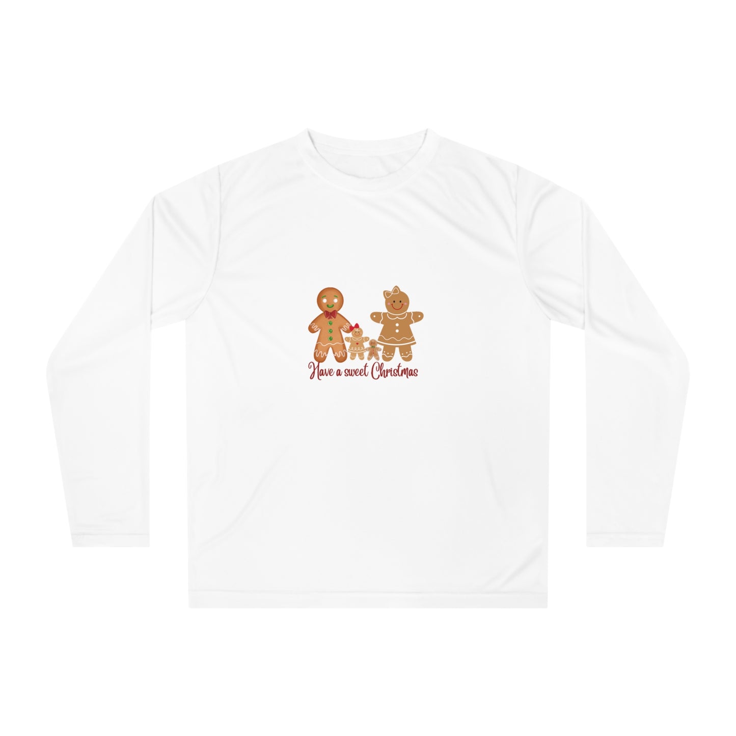 Gingerbread Cheer: Unisex Performance Long Sleeve Shirt