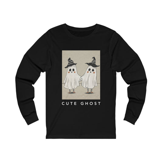 Cute Ghost Unisex Jersey Long Sleeve Tee