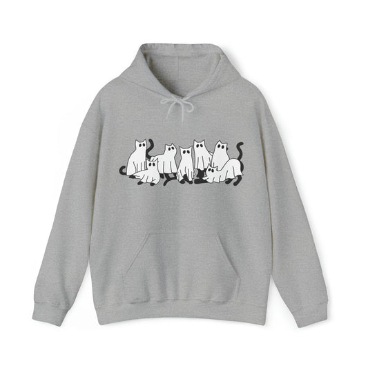 Cat Ghost Parade Unisex Heavy Blend™ Hooded Sweatshirt